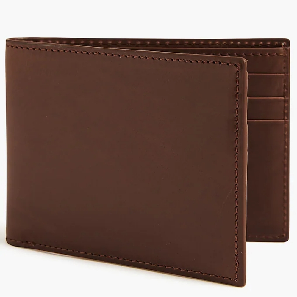 Leather billfold wallet